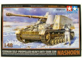 Tamiya Nashorn 1/48 – vokiečių tankų naikintuvas, plastikinis modelis