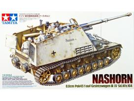 Tamiya Nashorn tankų naikintuvas 8.8 cm Pak43/1, Sd.Kfz.164, 1/35 modelis