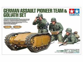 Tamiya Vokiečių šturmo pionierių būrys su Goliath, 1/35 (35357)