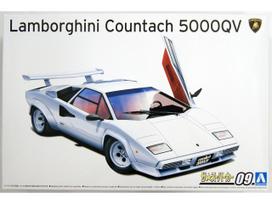Aoshima Lamborghini Countach 5000 QV 1985/88 1/24 surenkamas modelis