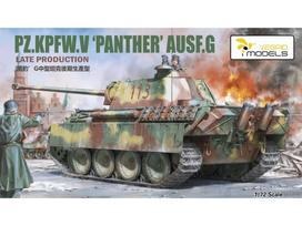 Vespid Models Pz.Kpfw. V Panther Ausf. G (vėlyva) tanko modelis 1/72