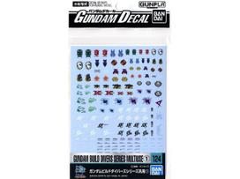 Bandai Gundam Decal Nr.124 (HG) – Build Divers serijos dekalės