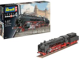 Revell BR 02 ekspresinis garvežys su tenderiu 1:87, surenkamas modelis