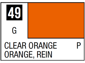Mr.Hobby Mr.Color C-049 skaidri oranžinė nitro dažai, 10 ml