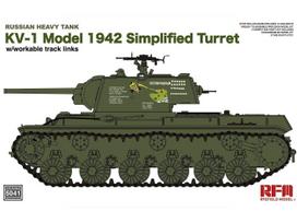 KV-1 1942 sunkusis tankas, supaprastintas bokštelis 1/35 – Rye Field (RFM-5041)