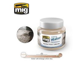 AMMO MIG akrilinis vanduo WILD RIVER WATER, 250 ml – dioramoms ir maketams