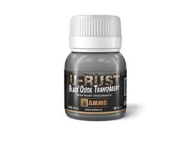 AMMO MIG Black Oxide Transparent – sendinimo skystis rūdžių efektams, 40 ml