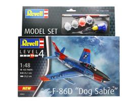 Revell F-86D Dog Sabre dovanų rinkinys 1/48 su dažais ir klijais