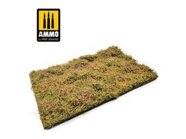 AMMO MIG žolės kilimėlis dioramoms „Vėlyva vasara“ su krūmais 230×130 mm, 8364