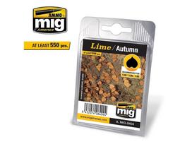 AMMO MIG Liepos sausi lapai – ruduo, lazeriu pjaustyti, dioramoms 1:35/1:48