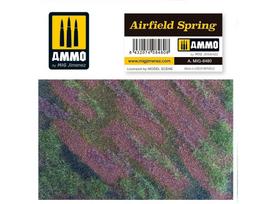 AMMO MIG AIRFIELD SPRING aerodromo dioramų kilimėlis 245x245 – 1:35/1:48/1:32