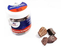 Rožiniai–violetiniai akmenukai maketams ir dioramoms, 250 g (dydis 3)