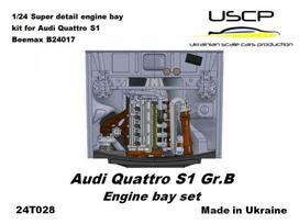 USCP dervos variklio skyrius Audi Quattro S1 Gr.B 1/24 (Beemax B24017)