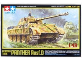 Tamiya Panther Ausf.D vokiečių tankas 1/48 plastikinis rinkinys 32597