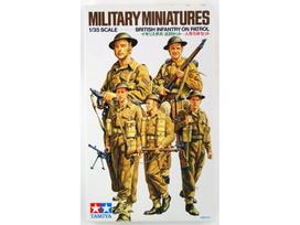 Tamiya britų pėstininkų plastikinės figūros 1/35 patrulyje (35223)