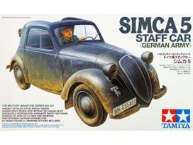 Tamiya Simca 5 štabo automobilis 1/35, Vokiečių armija, plastikinis modelis