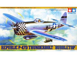 Tamiya P-47D Thunderbolt Bubbletop 1/48 plastikinis lėktuvo modelis
