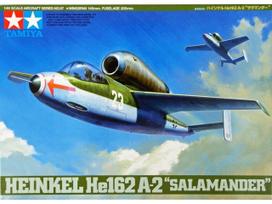 Tamiya Heinkel He 162 A-2 Salamander 1/48 plastikinis lėktuvo modelis