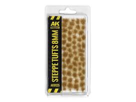 AK Interactive stepės žolės kuokštai 8 mm dioramoms ir maketams