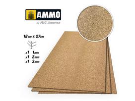 AMMO MIG kamštinė medžiaga dioramoms 1–3 mm, smulkus grūdas rinkinys