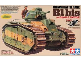 Tamiya prancūzų tankas B1 bis 1/35 modelis su varikliu 30058