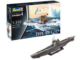 Revell Vokiečių povandeninis laivas Type VII C/41 1:350 (05154)
