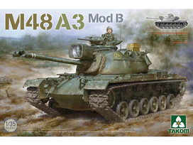 Takom M48A3 Mod B tanko modelis 1/35 surinkimo rinkinys (2162)