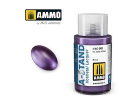 AMMO MIG A-Stand Hot Metal Violet lakas, 30 ml – deginto metalo efektui (2423)
