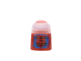 Citadel Layer Evil Sunz Scarlet akriliniai dažai 12 ml miniatiūroms 22-05