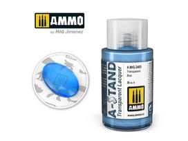 AMMO MIG A-Stand skaidrūs mėlyni dažai 2403 Transparent Blue, 30 ml