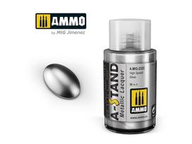 AMMO MIG A-Stand High Speed Silver metaliniai dažai, 30 ml (2323)
