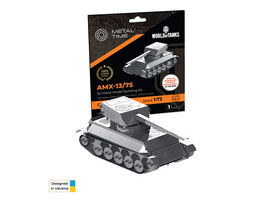 Metal Time AMX-13/75 metalinis konstruktorius 1:72, World of Tanks
