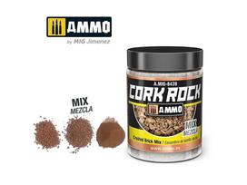 AMMO MIG Cork Rock skaldytų plytų kamštinės granulės, 100 ml dioramoms