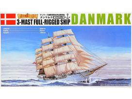 Aoshima trijų stiebų burlaivis Danmark 1/350 plastikinis modelis (04260)