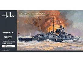 Heller Bismarck & Tirpitz karo laivai 1/400 – surenkamas plastikinis rinkinys