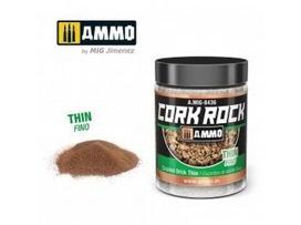 AMMO MIG kamštinės granulės dioramoms, Crushed Brick Thin, 100 ml (8436)