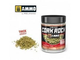 AMMO MIG Cork Rock Desert Stone, stambios kamštinės granulės dioramoms, 100 ml