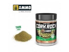 AMMO MIG Cork Rock Desert Stone Thin 100 ml – kamštinės granulės dioramoms 8428