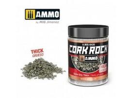 AMMO MIG Cork Rock akmens pilkos kamštinės stambios granulės dioramoms, 100 ml