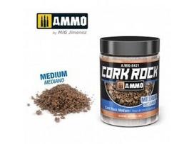 AMMO MIG Cork Rock Medium kamštinės granulės dioramoms, 100 ml (8421)