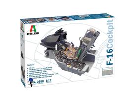 Italeri Lockheed Martin F-16 kokpito rinkinys 1/12, plastikas