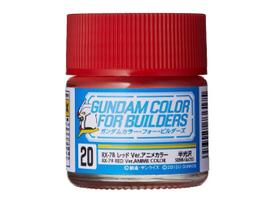 Mr.Hobby Gundam Color For Builders RX-78 Red Ver. dažai UG-20, 10 ml