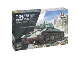 Italeri T-34/76 1943 Early Premium, 1/35 plastikinis surenkamas tanko rinkinys