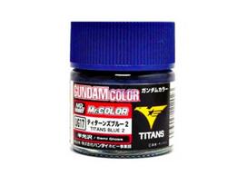 Mr.Hobby Gundam Color MS Titans Blue 2 dažai, pusiau blizgūs, 10 ml (UG-17)