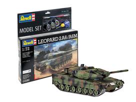 Revell Leopard 2A6/A6M tanko dovanų rinkinys 1/72 su dažais ir klijais