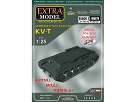 Suklijuojamas popierinis tanko KV-T 1:25, juodai balta, dažymui EM-004