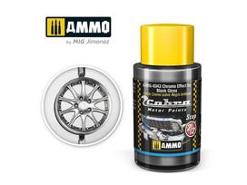 AMMO MIG Cobra Motor chromo efekto dažai juodam blizgiui, 30 ml (0343)