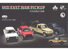 3R Artimųjų Rytų 2 pikapai su ZPU-2, plastikinis modelis 1:72 TK7005
