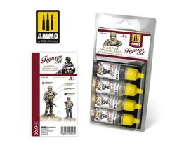 AMMO MIG akriliniai dažai MARPAT Woodland kamufliažui, 4 spalvos (7047)