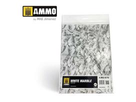 AMMO MIG balto marmuro lakštai 8770 – blizgūs, pjaustomi modeliavimui